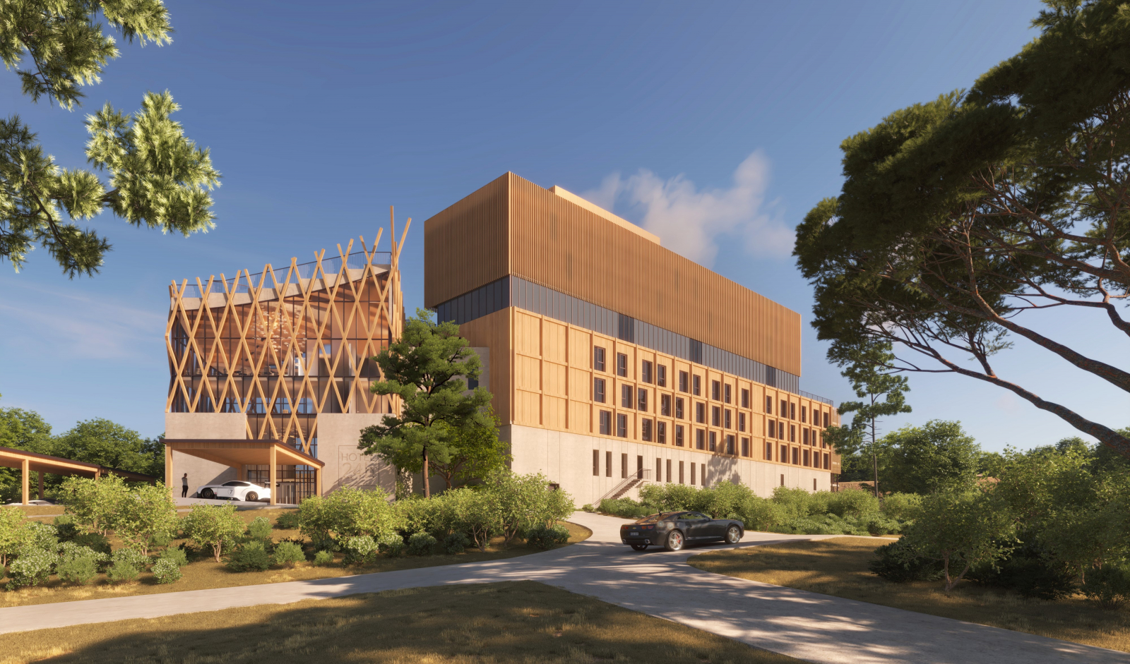 Vue de la façade de l'hotel
Crédit Photo : AW2